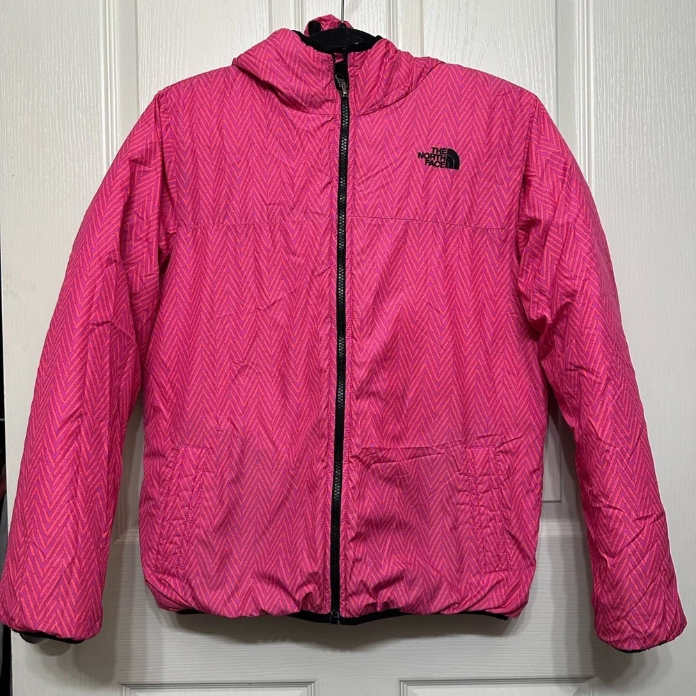 The North Face Girls Reversible Puffer Jacket- Size XL 18